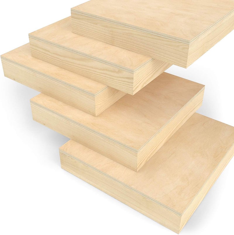 ARTEZA Wood Canvas Boards, 8 x 8 Inches, Pack of 5, Birch Wood, Wooden Panels for Acrylic and Oil Painting, Wood Burning, Crafting - Image 4